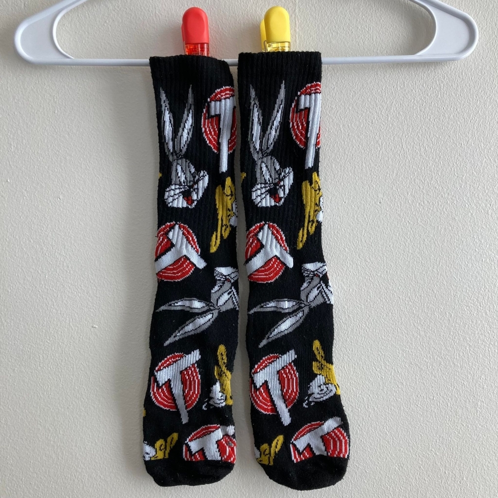 🧦Funky Socks | One Size | Fun | Men | Black | Looney Toon